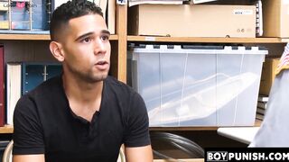 BoyPunish.com - Security officer's destructive ass fucking of a young Latino shoplift