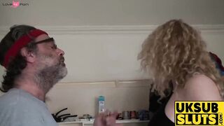 UKSubSluts.com - Horny MILF's huge boobs and hard anal experience craving