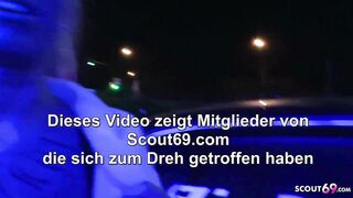 Stranger Publicly Blown inside Parking Lot - German 18 Yo are