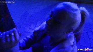 Stranger Publicly Blown inside Parking Lot - German 18 Yo are
