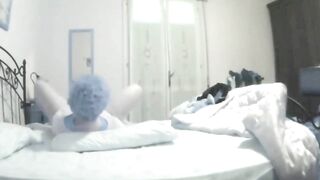 Ex-Wife masturbates inside front of the mirror