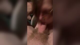 Dumb skank gets a throat banged!