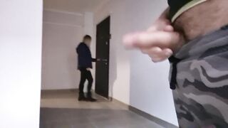 A man flash a cock to an unfamiliar pretty women