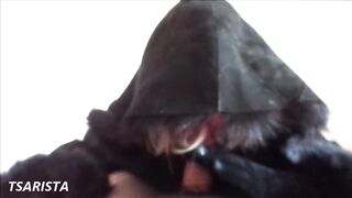 Irresistible Hottie Fur Coat Fellatio