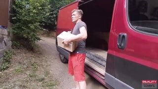 Czech Teenagers Newbie Fuck inside a Van