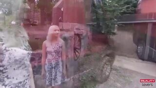 Czech Teenagers Newbie Fuck inside a Van