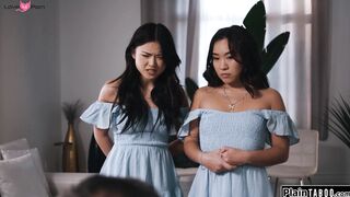 Perv stepdad fucking asian stepdaughters