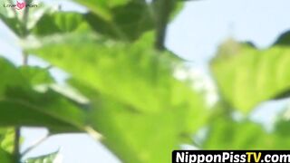 NipponPissTV.com - Schoolgirls from Japan peeing while taking a hike outdoors