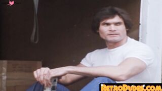 RetroDudes.com - Classic homosexual studs enjoy wild threeway ass banging