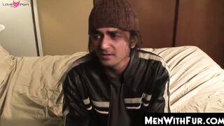 MenWithFur.com - Naughty butt fucker strokes his hairy shaft and cums