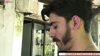 SayUncleNetwork.com - Latino's raw riding debut ends with a facial cumshot