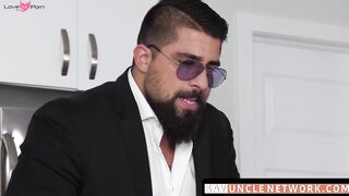 SayUncleNetwork.com - Stepson gives his hunk stepdad a blowjob before getting rammed