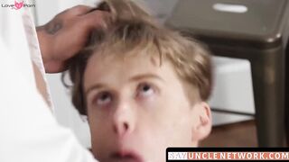 SayUncleNetwork.com - Stepson gives his hunk stepdad a blowjob before getting rammed