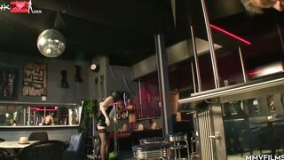 Masked sub gets booty spanked