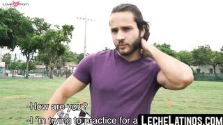 LecheLatinos.com - Latino athlete's gay transformation after a raw fuck and facial