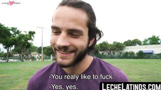 LecheLatinos.com - Latino athlete's gay transformation after a raw fuck and facial