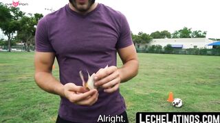 LecheLatinos.com - Latino athlete's gay transformation after a raw fuck and facial