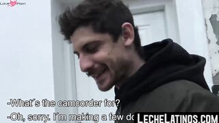 LecheLatinos.com - Pierced Latino sucks dick POV before an outdoor raw fuck