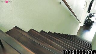 Handsome lesbian babes Karlie Brooks and Luzbel love fucking