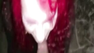 Interracial Blowjob in the Great Outdoors