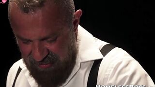 Jaden Dreams' groans in a dildo session with bearded Felix Kamp