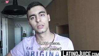 Curious adorable twink Cano rides my uncut dick and showers me with his cum