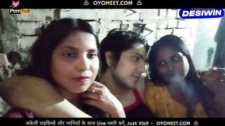 Threesome Sex in Village House