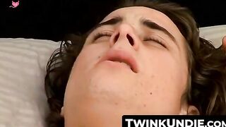 TwinkUndie.com - Joey's undies try-on and intense jerk off cum blast