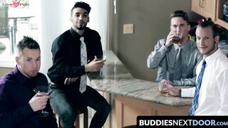 BuddiesNextDoor.com - High-stakes poker turns into a heated and explicit fuck fest fo