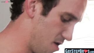 GayStepBros.com - Stepdaddy charms twinkies into a raw, taboo threeway of pleasure