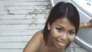 Two Asians Give a POV Blowjob for Cum on Their Faces