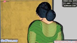 Big Boobs Aunty And Aadi Boy Hardcore Sex in the Bathroom