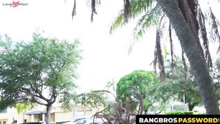 BangbrosPassword.com - Lexi Luna's outdoor plow with her bouncing on a thick cock