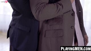 PlayingMen.com - Skyy Knox's ass pounded by boss Mateo Zagal's big cock