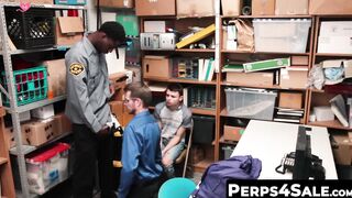 Sweet delinquents dad sucks officers BBC for sons freedom