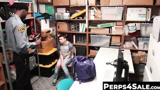 Sweet delinquents dad sucks officers BBC for sons freedom