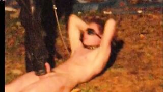 Obedient Soldier: Outdoor BDSM Spanking Session