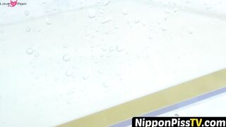 NipponPissTV.com - Tiny Japanese babes pissing hard in close up outdoors
