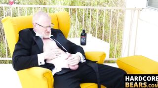 HardcoreBears.com - Mature bear Rusty McMann masturbates passionately solo intensely