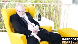 HardcoreBears.com - Mature bear Rusty McMann masturbates passionately solo intensely