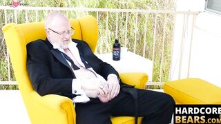 HardcoreBears.com - Mature bear Rusty McMann masturbates passionately solo intensely
