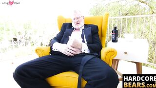 HardcoreBears.com - Mature bear Rusty McMann masturbates passionately solo intensely