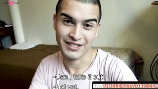 SayUncleNetwork.com - Straight Latino's cock sucking premiere before raw anal ride