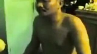 Indonesian Bareback: Smoking Top Fucks Younger Bottom