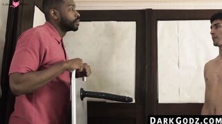 DarkGodz.com - Twink's blowjob leads to an intense interracial barebacking with an eb