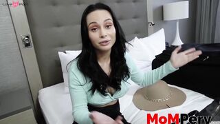 Dude slams his busty stepmom while she moans orgasmically
