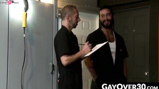 GayOver30.com - Trey Turner and Deck Reckless in a raw fuck leading to a massive cums