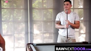 RawNextDoor.com - Calvin Chambers' fraternity breeding with juniors unfolds slowly