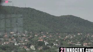 21Innocent.com - Small tits slutty chick Tiffany Doll banged by Lutro's pole hard