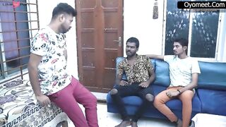 Desi Dirty Big Boobs MILF Sucharita Enjoys Group Sex with Her Three Friends Hindi Aud